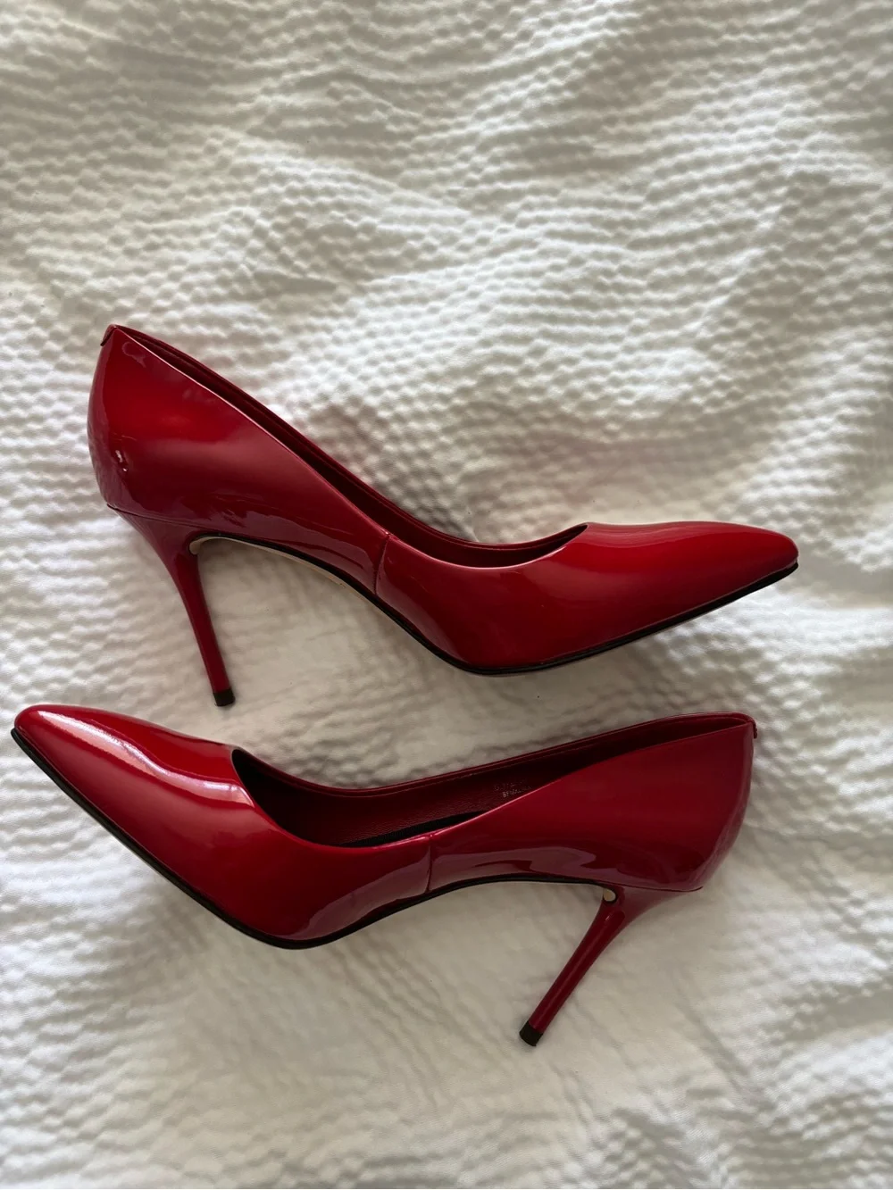 Brian Atwood Patent Red Stiletto pump heels